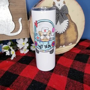 Tumbler Vet Tech, cadeau vétérinaire, mug vet tech, gobelet vétérinaire, mug pour chien, mug pour chat, mug vétérinaire, gobelet vétérinaire