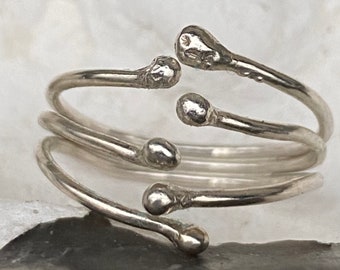 Kugel Silber Ring,punkt Silber Ring,kreis Silber Ring,Daumen Silber Ring