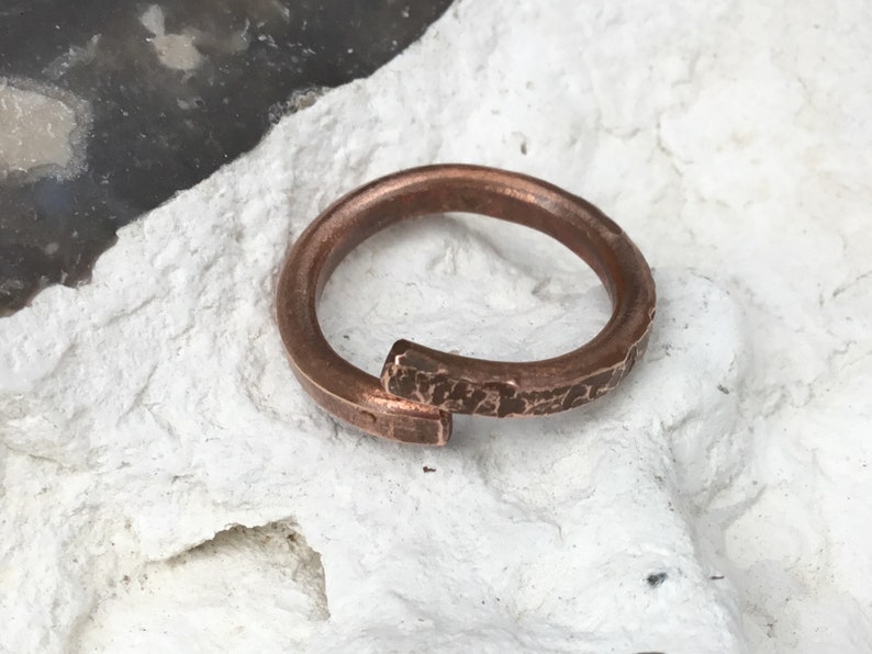 Wrap ring.simple ring.band ring.copper ring delicate ring.stack ring.