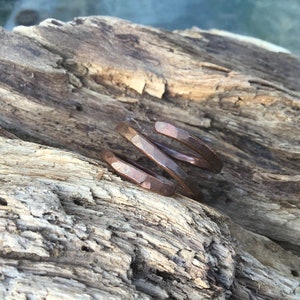 Spiral copper ring, viking copper ring,wrapped copper ring,hammered ring