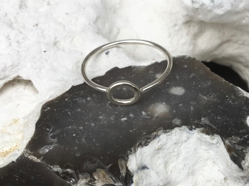 circle silver ring,Open silver ring,Infinity silver ring,Everyday silver ring,Modern ring