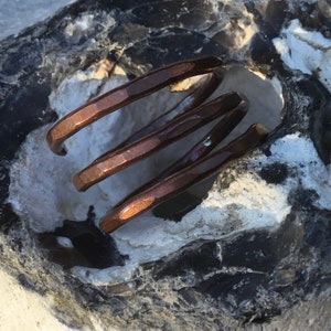 Wickel Kupfer Ring,Wirbel Ring, Daumen Ring,Wikinger Kupfer Ring,Gehämmert Kupfer Ring,Herren Ring