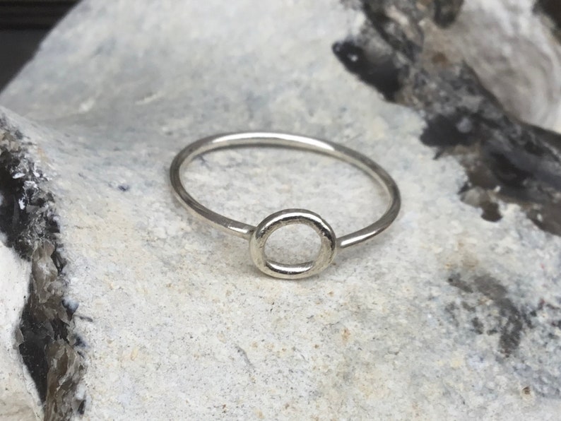 circle silver ring,Open silver ring,Infinity silver ring,Everyday silver ring,Modern ring