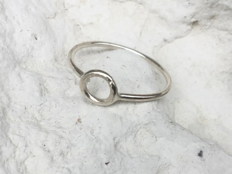 circle silver ring,Open silver ring,Infinity silver ring,Everyday silver ring,Modern ring