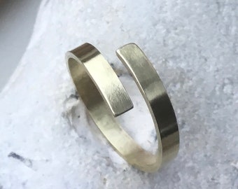 glatte Messing Ring,Band  Messing Ring, Minimalistisch Messing Ring,spirale Messing Ring,  Daumen Ring