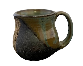 Agateware Coffee Mug - Tea Mug  Hot Chocolate Mug Pottery Mug Earthy Mug Ceramic White Pottery Mug Unique Mug
