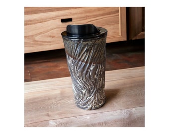 Handmade Travel Mug - Agateware -  Travel Coffee Cup -  Travel Mug - Pottery Mug - Coffee Mug