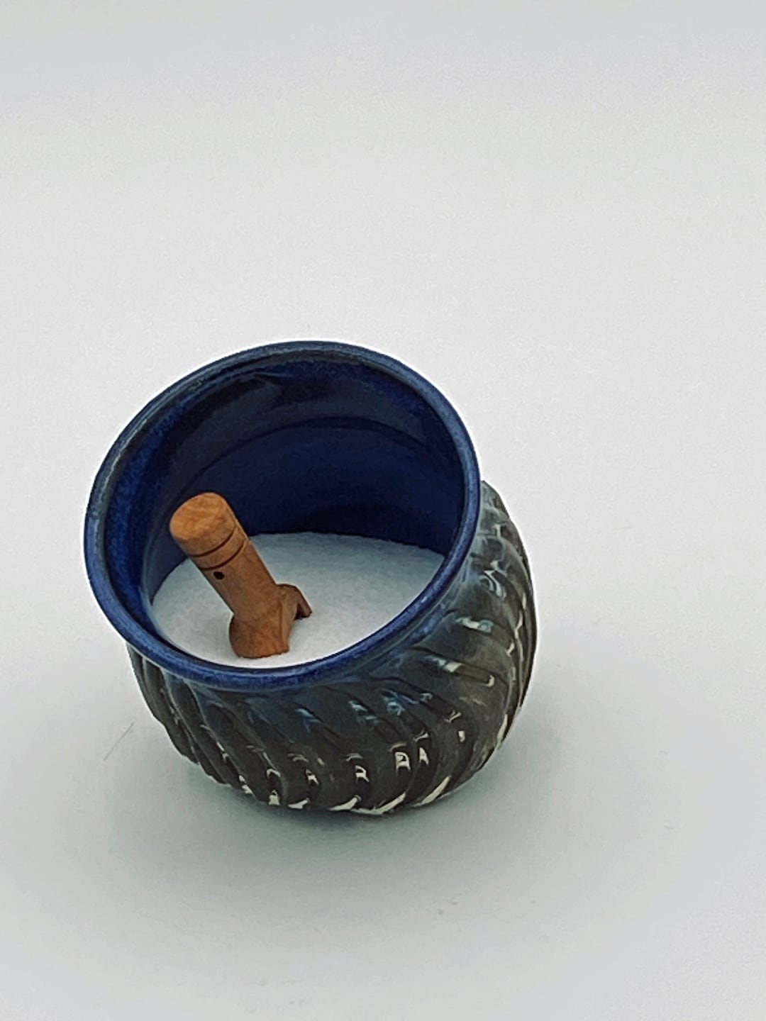 Salt Cellar With Salt Spoon Ceramic Salt Cellar White Salt Cellar