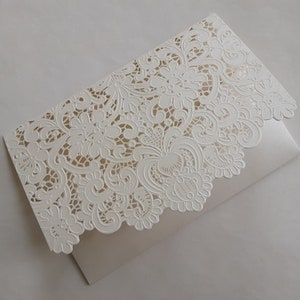 ENVELOPPE INVITATION,  enveloppe découpée laser, invitation mariage