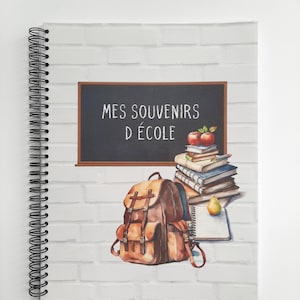 CAHIER SOUVENIRS SCOLAIRE, livre souvenirs d'école primaire à remplir