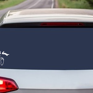 Décalque vitre d'auto, autocollant bébé à bord