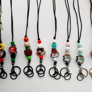 TEACHER NECK LANYARD, key ring and holder, ID card, badge holder