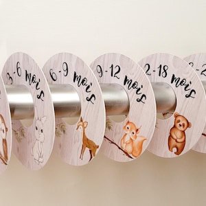 WARDROBE DIVIDER, wardrobe divider, size divider, forest animal divider