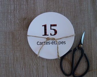 CARTES-ÉTAPES de bébé rondes carrelées, unisexe, évolution de la première semaine jusqu'à 12 mois, accessoire pour photographier