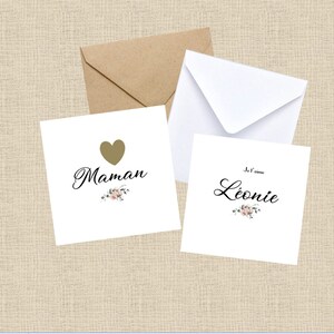 CARTE À GRATTER je t'aime, carte à gratter coeur, carte à gratter personnalisée