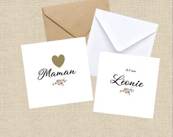 CARTE À GRATTER je t'aime, carte à gratter coeur, carte à gratter personnalisée