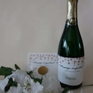 ÉTIQUETTE À VIN À GRATTER autocollante bulles/demande demoiselle d'honneur/demande garçon d'honneur/demande témoin
