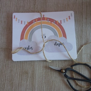 CARTES-ÉTAPES BÉBÉ, évolution de bébé, accessoire pour photographie