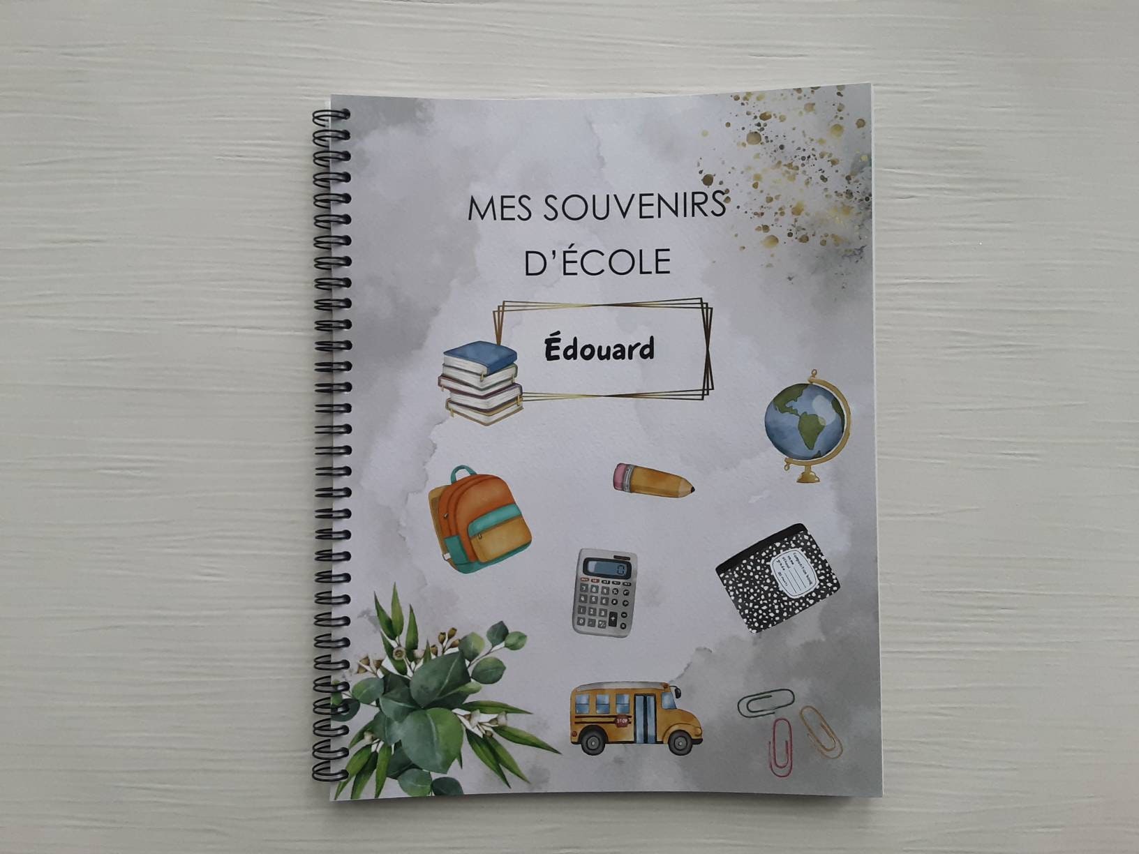 Cahier Des Souvenirs Page De Garde Cahier d ecole - Etsy Canada