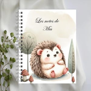 CAHIER NOTES  HÉRISSON , livret de notes, cahier reliure double