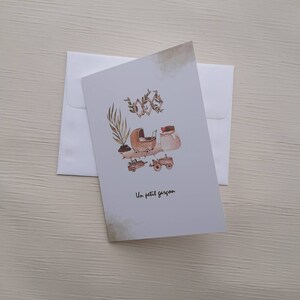 CARTE FÉLICITATIONS NAISSANCE, carte félicitations grossesse, bébé fille, bébé garçon image 3