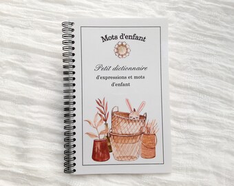 BOHO FAMILY CHILDHOOD VOCABULARY BOOKLET, toddler vocabulary booklet, cute animals