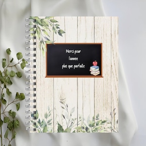 TEACHER NOTEBOOK, thank you teacher gift, spiral notebook gift