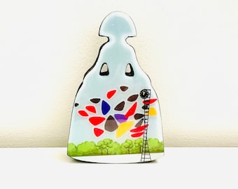 MENINA  Acrylic UCV handmade in Venezuela  6.5  inches x 3.5  inches