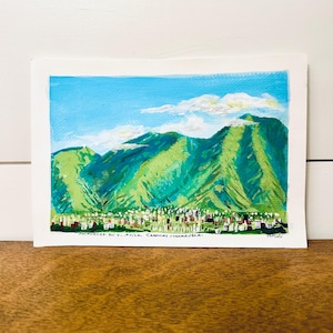 El Ávila # 18 de G.Armijo - Caracas Venezuela. Pintura original. Desenmarcar