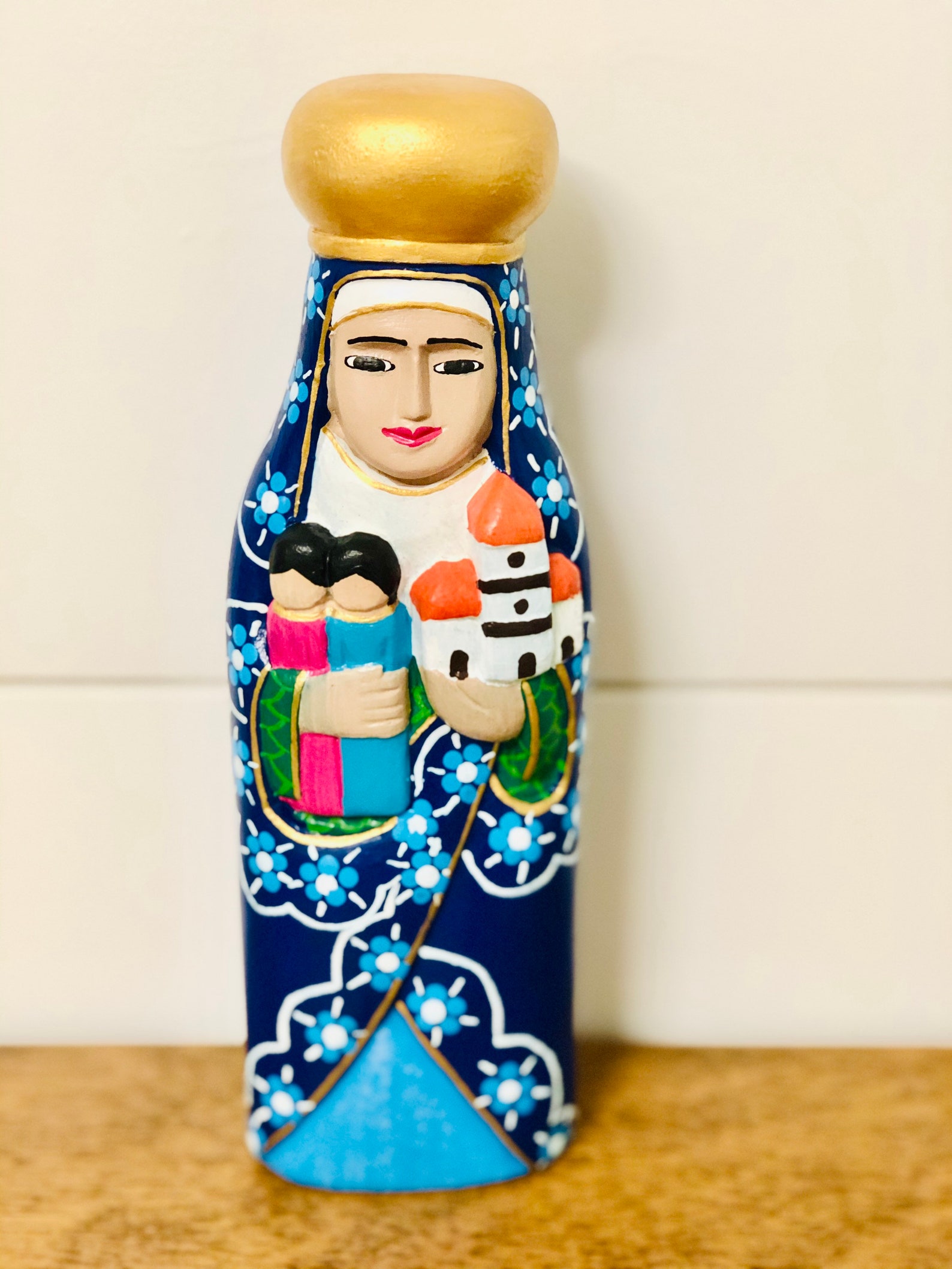 Santa Eduvigis or Saint Hedwig of Andechs Hand Carved and Etsy