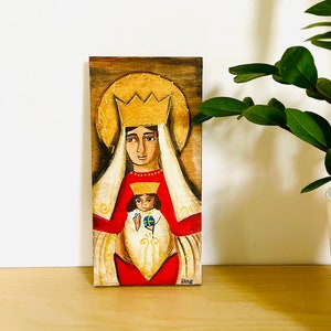 Retablo Nuestra Señora de Coromoto - Virgen de Coromoto. Madera hecha a mano pintada por artista venezolano.