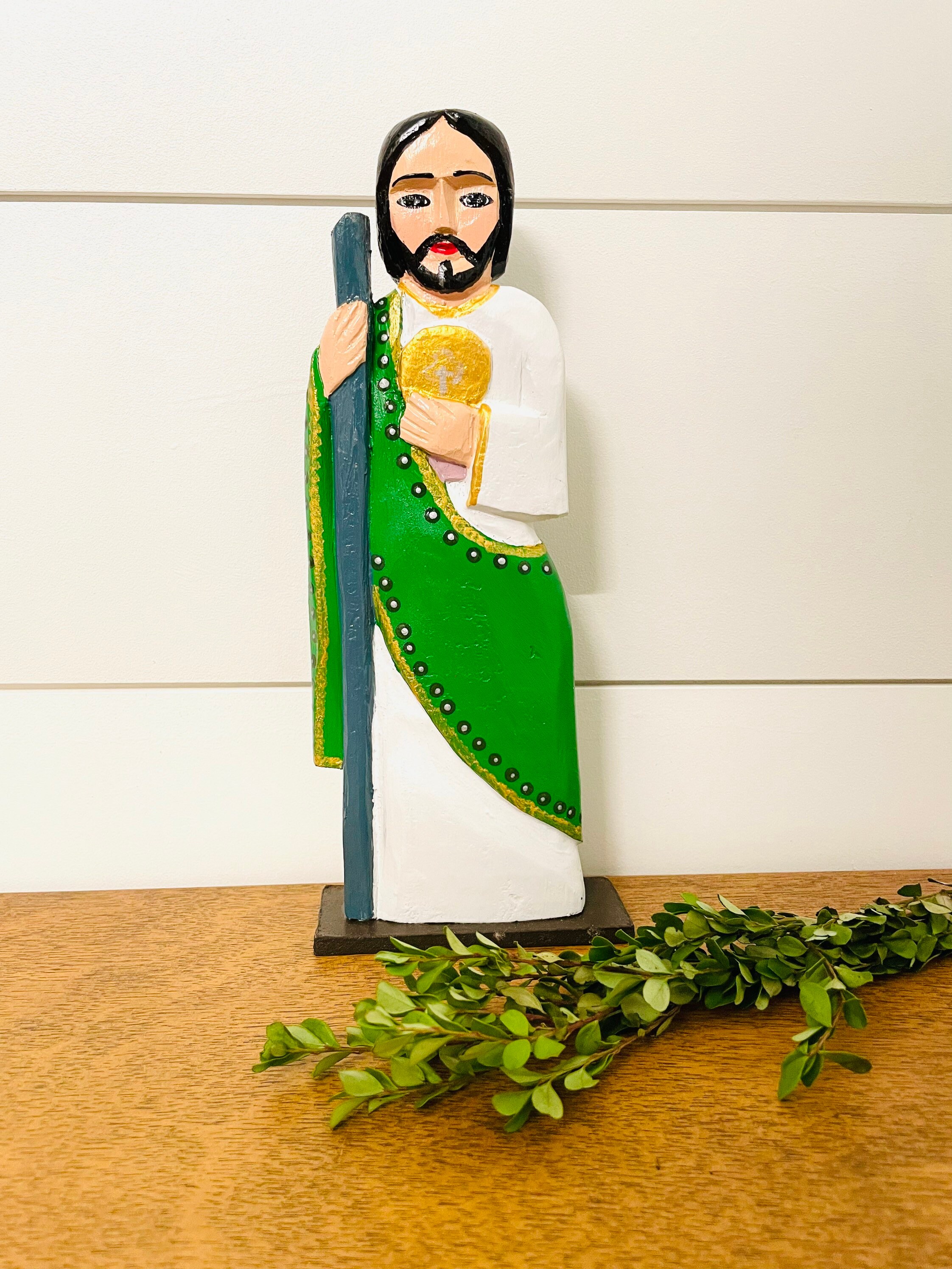 Saint Jude Thaddeus San Judas Tadeo Wooden Hand Carved - Etsy Israel