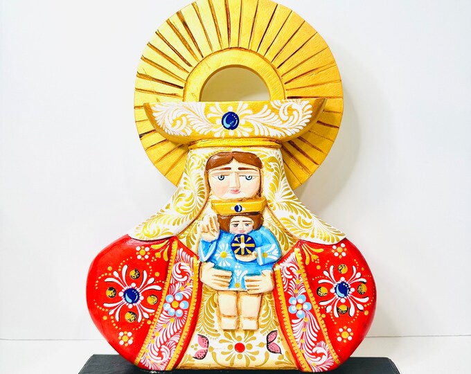 Figure Our Our Lady of Coromoto - Nuestra Señora de Coromoto Handmade