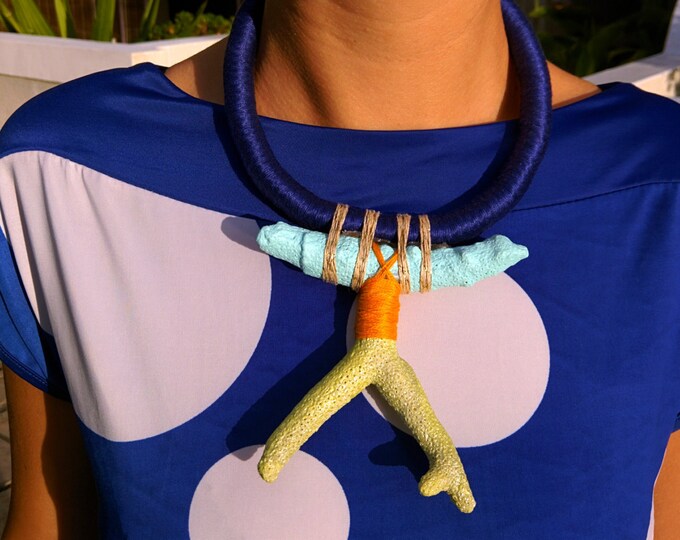 Maori Necklace, Unique Necklace, Contemporary Necklace, Rope Necklace