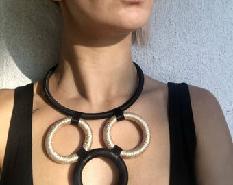 Geometric necklace, choker necklace, statement necklace, ethnic necklace, boho chic necklace, ethnic jewelry