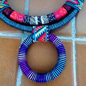 African necklace, Statement Necklace, African Jewelry, Gift For Her, Ethnic Necklace, Collier Africain, Bojiux Africain image 7