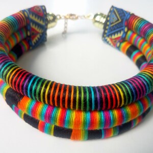 Tribal choker necklace, African choker, Tribal African necklaces image 5