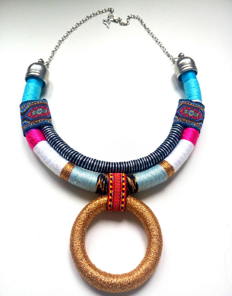 Tribal necklace, african jewelry image 3