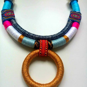 Tribal necklace, african jewelry image 4