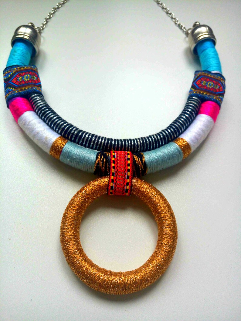 Tribal necklace, african jewelry image 4