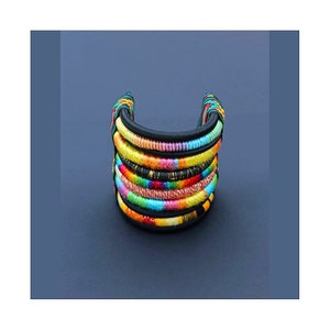 Cuff bracelet, African bracelet, ethnic bracelet, bohemian bracelet, hippie bracelet, boho bracelet, nomad bracelet, statement bracelet Gift image 7