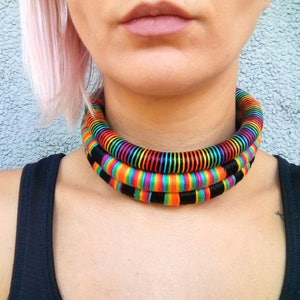 Tribal choker necklace, African choker, Tribal African necklaces image 1