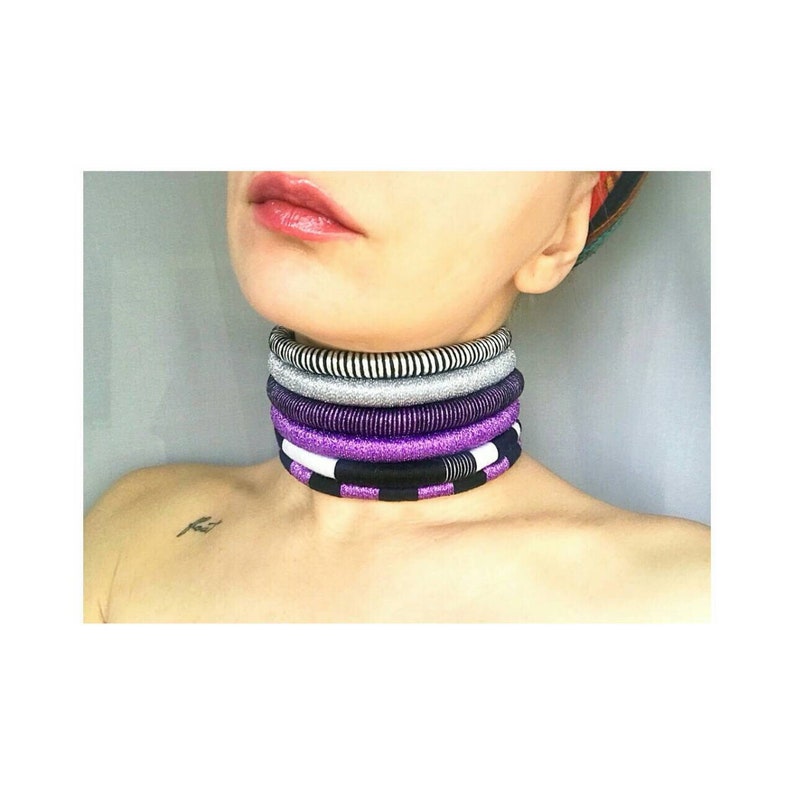 African Choker Tribal Necklace Tribal Statement Necklace Etsy