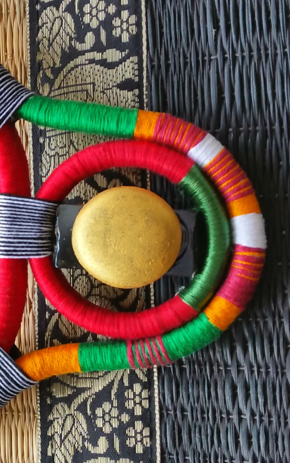 SUN Ethnic Necklace Rope Necklace Thread Necklace Glass Beads Etsy