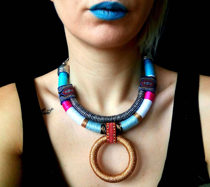 Choker necklace African Choker Gift For Her Statement Necklace Collier Africain African necklace Ethnic Necklace African Jewelry