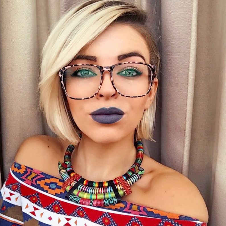 African Jewelry African Necklace Jungle Necklace Ethnic Necklace Tribal Necklace Statement Necklace Collier Africaine Maasai Necklace