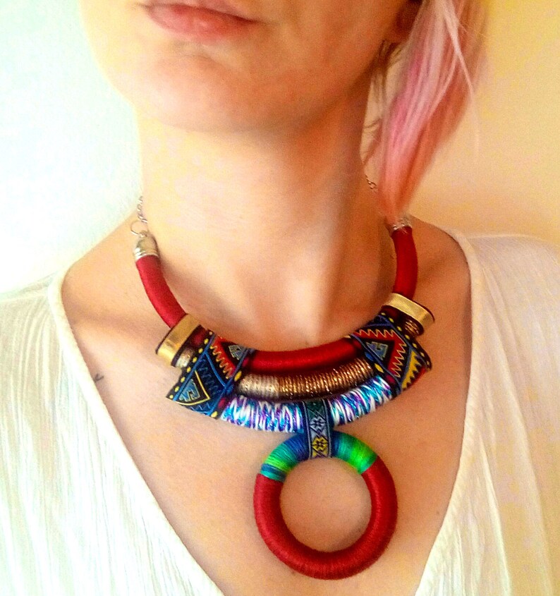 Nommo ethnic necklace rope necklace ethnic jewelry Etsy