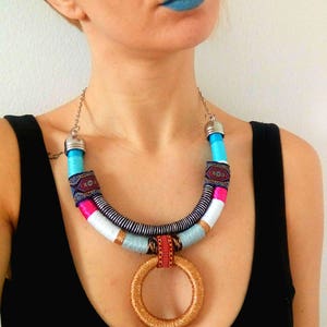 Tribal necklace, african jewelry image 2