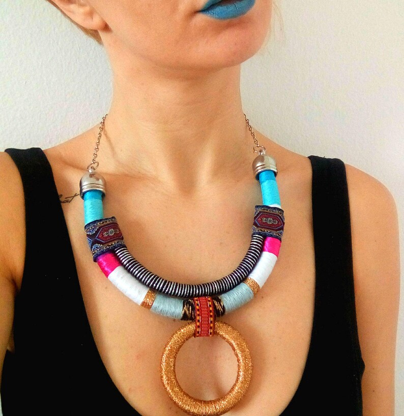 Tribal necklace, african jewelry image 2