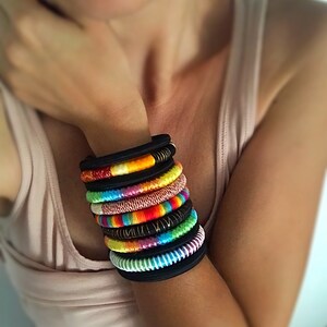 Cuff bracelet, African bracelet, ethnic bracelet, bohemian bracelet, hippie bracelet, boho bracelet, nomad bracelet, statement bracelet Gift image 2